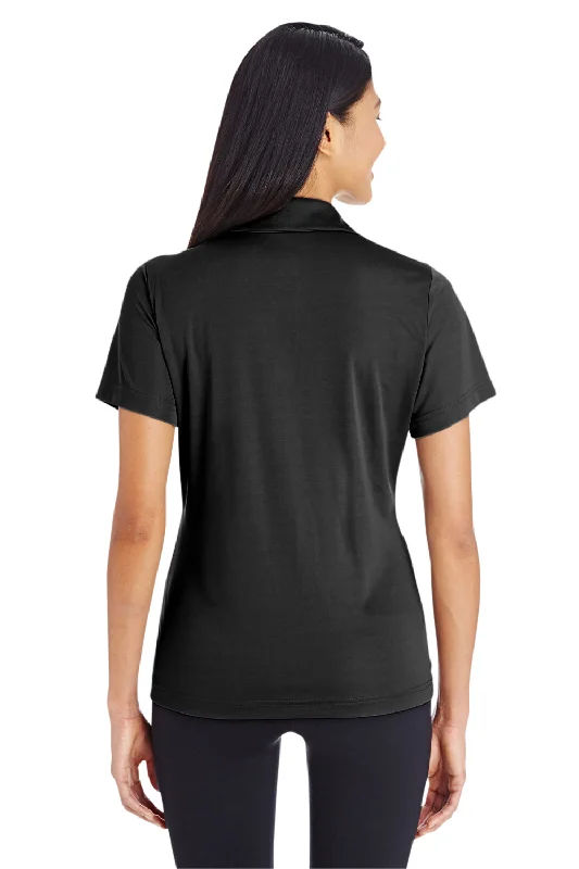 Team 365 Womens Zone Performance Moisture Wicking Short Sleeve Polo Shirt - Black