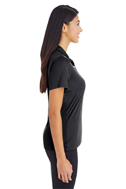 Team 365 Womens Zone Performance Moisture Wicking Short Sleeve Polo Shirt - Black