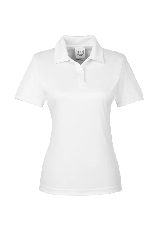 Team 365 Womens Zone Performance Moisture Wicking Short Sleeve Polo Shirt - White