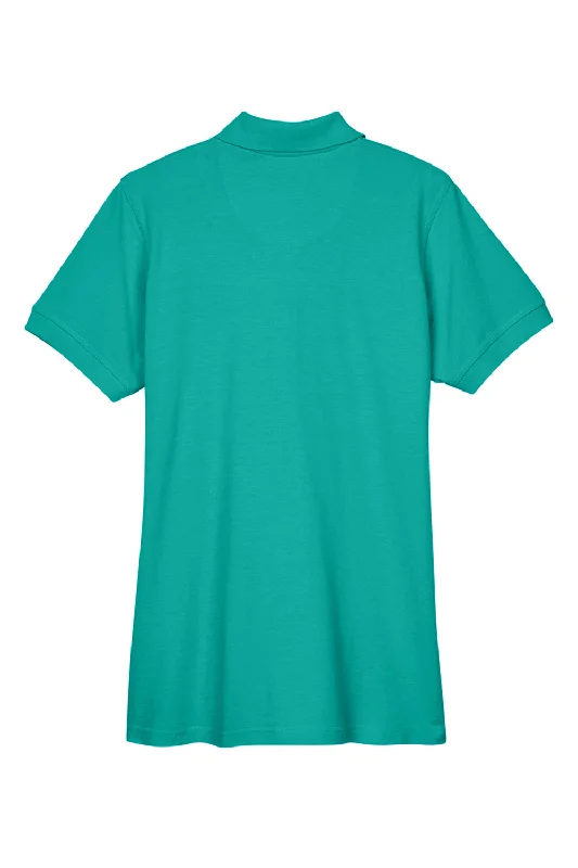 UltraClub Womens Classic Short Sleeve Polo Shirt - Jade Green - Closeout