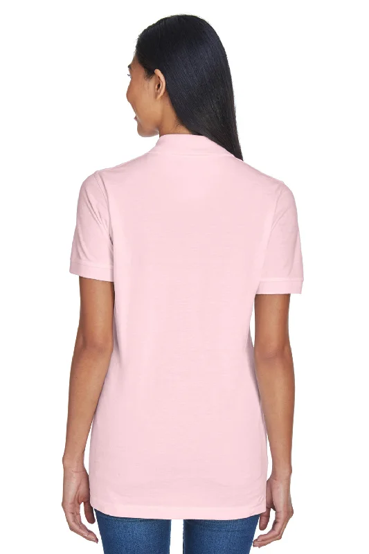 UltraClub Womens Classic Short Sleeve Polo Shirt - Pink