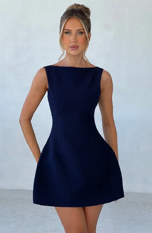 "Short dresses for women for a night out clubbing"Alana Mini Dress - Navy