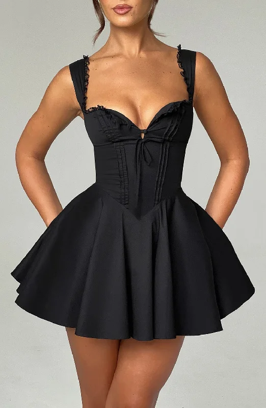 "Mermaid - style wedding dresses for women for a dramatic look"Antonella Mini Dress - Black "Mermaid - style wedding dresses for women for a dramatic look"Antonella Mini Dress - Black