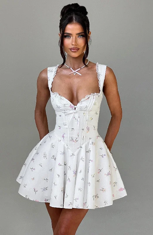 "Exclusive Discount: 30% Off All Women's Dresses for a Limited Period"Antonella Mini Dress - Multi Floral Print "Exclusive Discount: 30% Off All Women's Dresses for a Limited Period"Antonella Mini Dress - Multi Floral Print