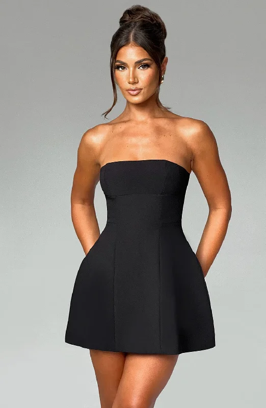 "Floral print dresses for women for a feminine look"Asha Mini Dress - Black