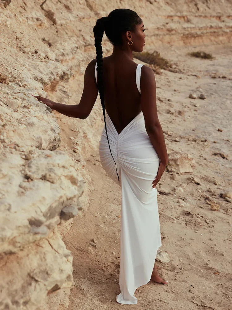 Maxi Dresses Paired with Crop Tops for a Trendy LookLong Mermaid Spaghetti Strap Backless Sexy Slim Bodycon Spring Summer Maxi Dress Maxi Dresses Paired with Crop Tops for a Trendy LookLong Mermaid Spaghetti Strap Backless Sexy Slim Bodycon Spring Summer Maxi Dress