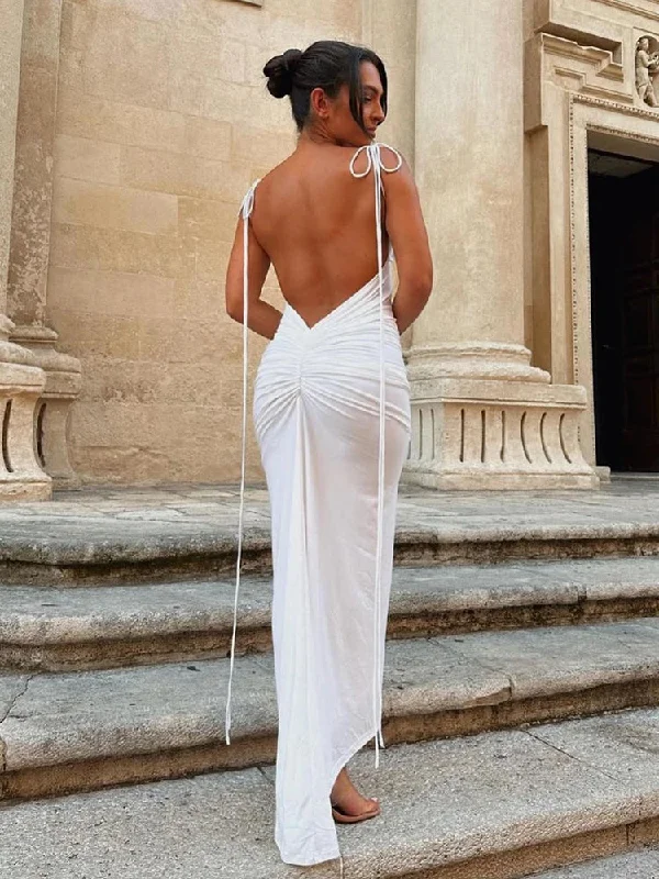 Maxi Dresses for Company Annual MeetingsLong Spaghetti Strap Slim Bodycon Backless Nightclub Sexy Summer Maxi Dress Maxi Dresses for Company Annual MeetingsLong Spaghetti Strap Slim Bodycon Backless Nightclub Sexy Summer Maxi Dress