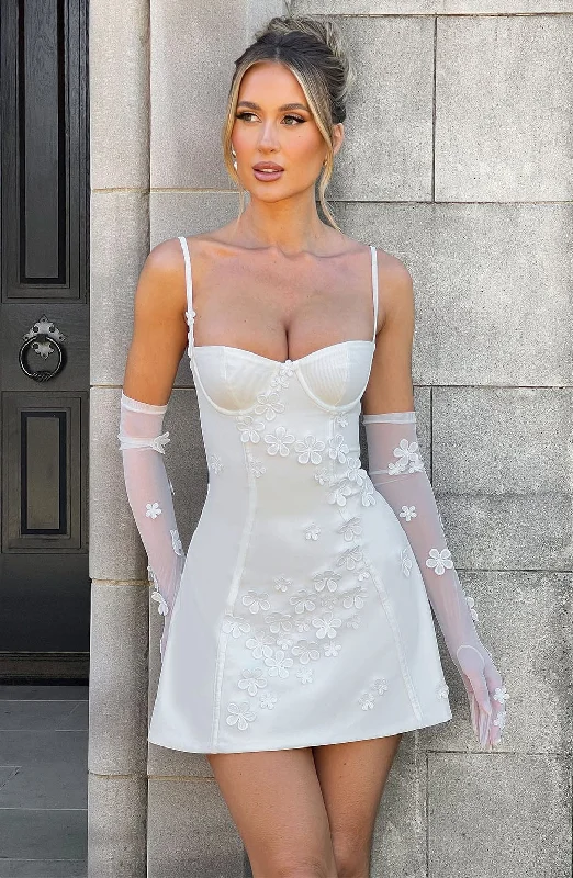 "Stylish cocktail dresses for women on a budget"Dalary Mini Dress - Ivory