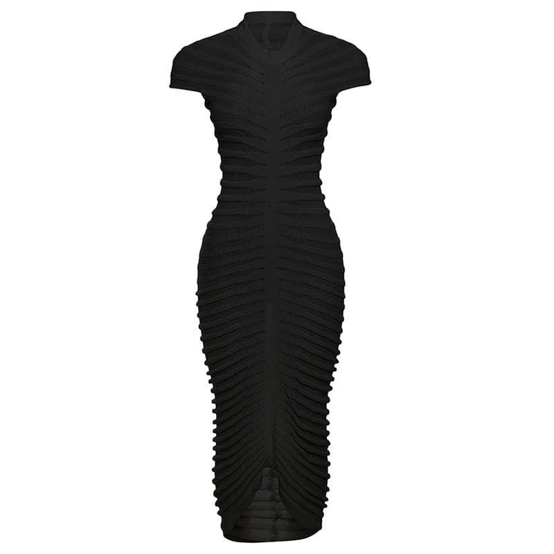 "VIP Sale: Extra 15% Off on Women's Dresses for Our Loyal Customers"BerryBetty - Knitted solid short sleeve crewneck see through maxi dress "VIP Sale: Extra 15% Off on Women's Dresses for Our Loyal Customers"BerryBetty - Knitted solid short sleeve crewneck see through maxi dress