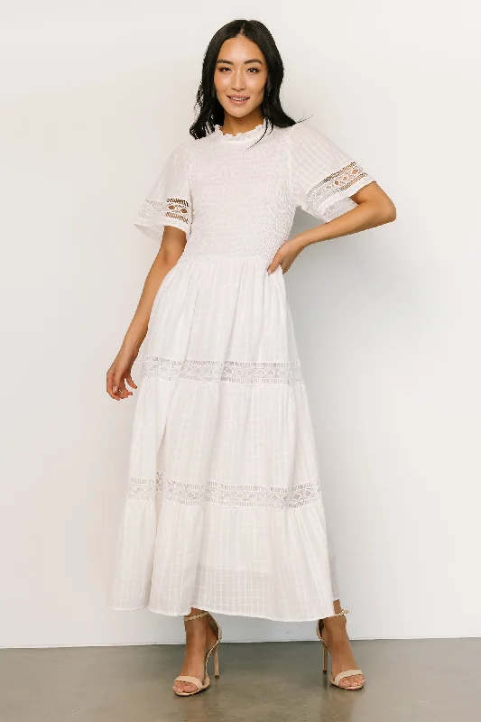 Maxi Dresses for Family Outings in the ParkLoveland Geo Lace Maxi Dress | Off White