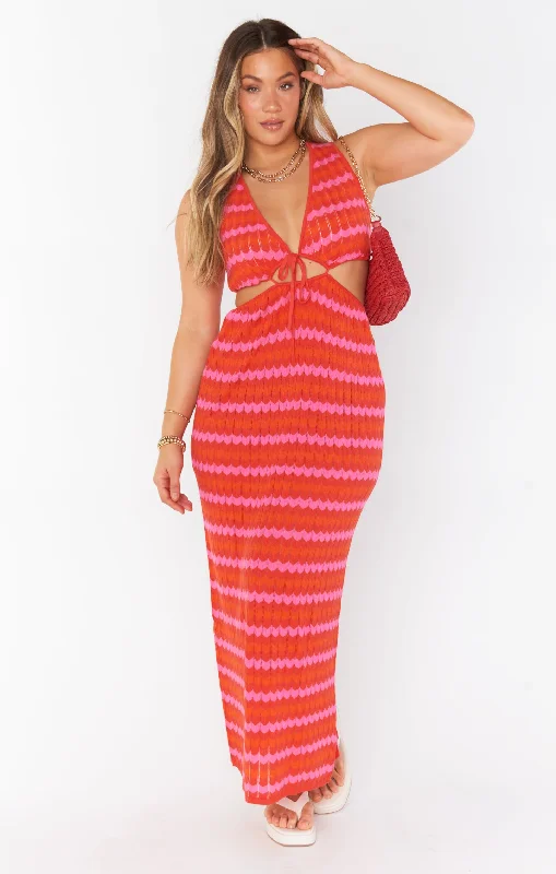 Maxi Dresses for Engagement PartiesMaizy Cut Out Dress ~ Paradise Island Knit