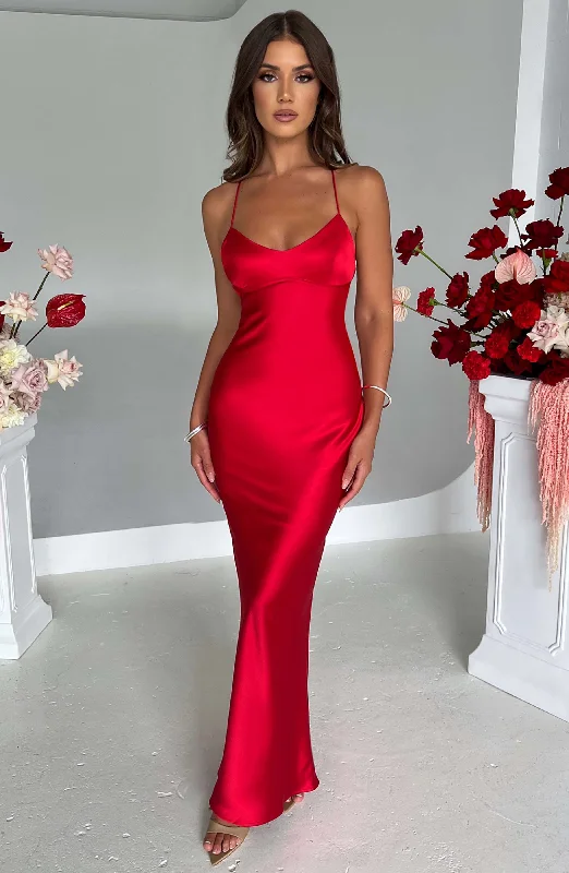 Calming Blue Maxi Dresses for a Soothing LookMalika Maxi Dress - Red