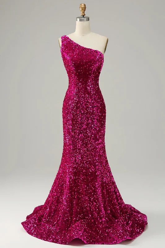 "Exclusive Discount: 30% Off All Women's Dresses for a Limited Period"One Shoulder Sequin Mermaid Prom Dress "Exclusive Discount: 30% Off All Women's Dresses for a Limited Period"One Shoulder Sequin Mermaid Prom Dress