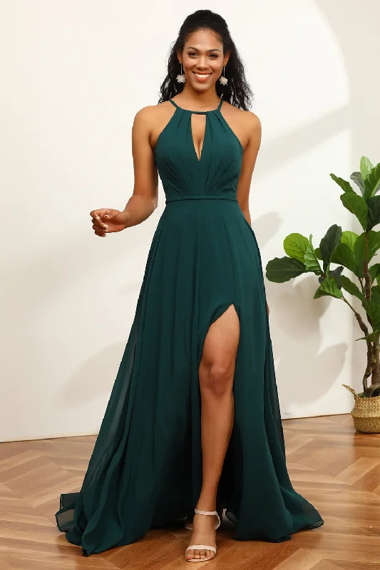 "New Arrivals Discount: 20% Off on Latest Women's Dress Collections"Pine Halter Sleeveless Bridesmaid Dress "New Arrivals Discount: 20% Off on Latest Women's Dress Collections"Pine Halter Sleeveless Bridesmaid Dress