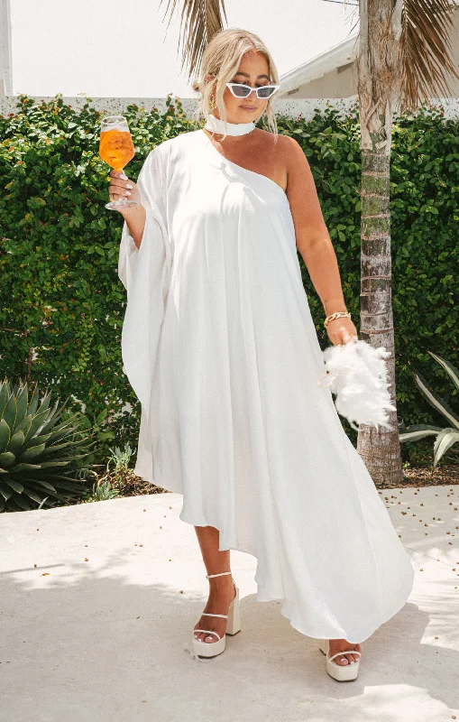 Earthy Brown Maxi Dresses for a Natural LookRhea One Shoulder Dress ~ Ivory Luxe Satin Earthy Brown Maxi Dresses for a Natural LookRhea One Shoulder Dress ~ Ivory Luxe Satin