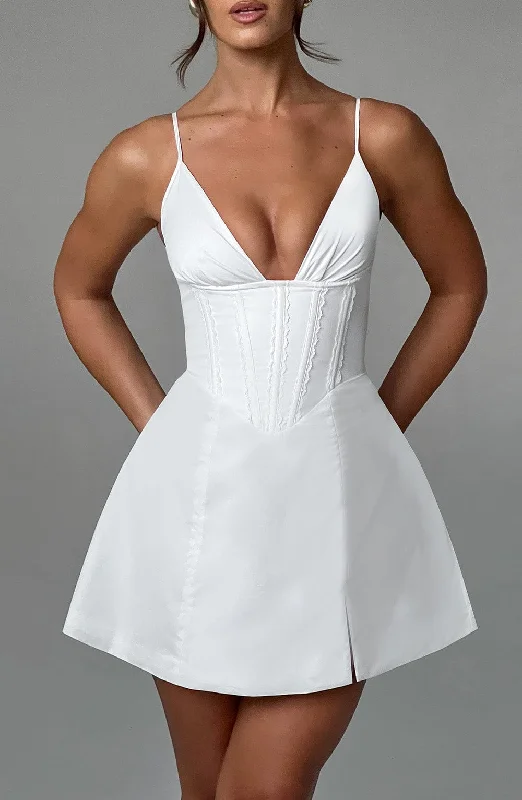 "Graduation dresses for women to celebrate in style"Sela Mini Dress - Ivory