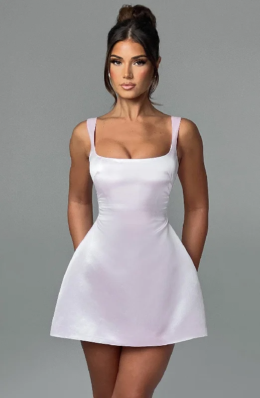 "Shirt dresses for women for a smart - casual style"Sofie Mini Dress - Blush