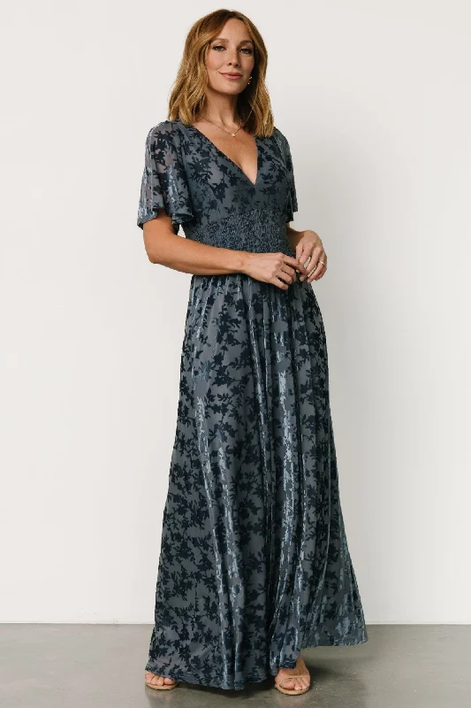 Maxi Dresses for Mother's Day CelebrationsVeronica Velvet Maxi Dress | Whisper Blue Maxi Dresses for Mother's Day CelebrationsVeronica Velvet Maxi Dress | Whisper Blue
