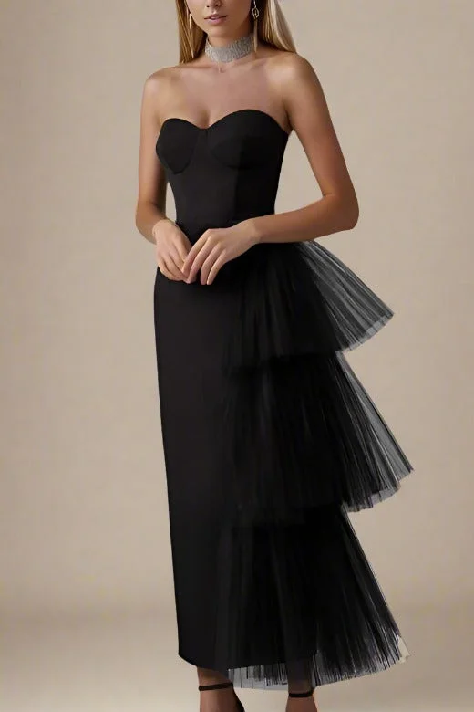 Midi dress for a dance party to show off your movesAshleigh Bandage Midi Dress - Classic Black Midi dress for a dance party to show off your movesAshleigh Bandage Midi Dress - Classic Black