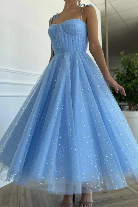 Sexy Backless Satin Party Dresses for Ladies' Night OutBlue Tulle Sequins Tea Length Prom Dress Party Dress Homecoming Dress PD430 Sexy Backless Satin Party Dresses for Ladies' Night OutBlue Tulle Sequins Tea Length Prom Dress Party Dress Homecoming Dress PD430