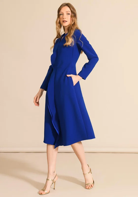Fringe - trimmed midi dress for a playful and trendy appearanceCaroline Kilkenny River Midi Dress, Royal Blue Fringe - trimmed midi dress for a playful and trendy appearanceCaroline Kilkenny River Midi Dress, Royal Blue