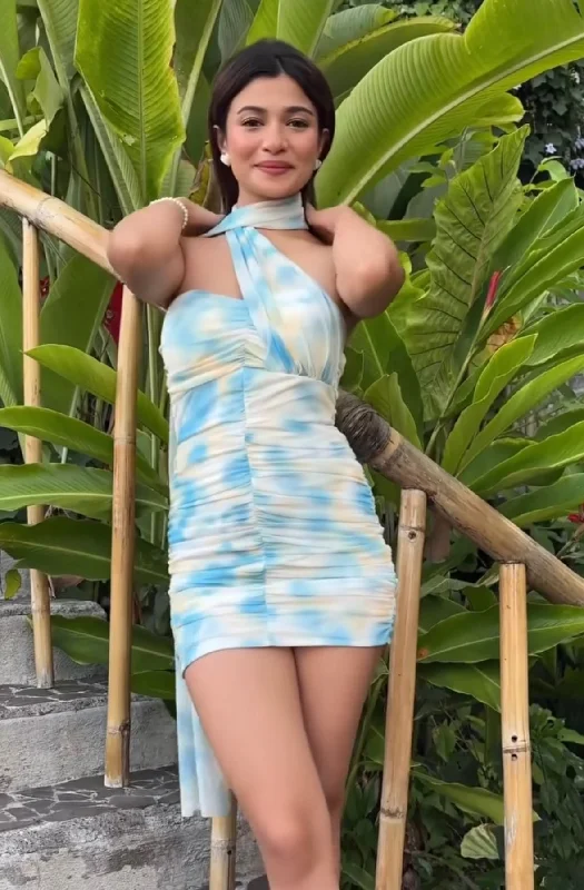 Party Dresses with Sequined Stripes and Sheer Back for Ladies' Bold and Sexy LookGaelle Bodycon Mesh Dress
