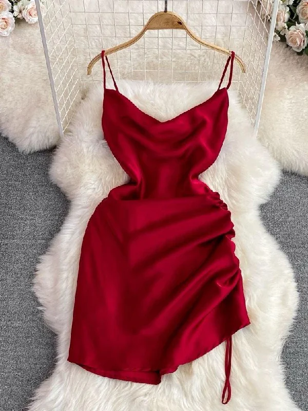 Ombre Party Dresses with Gradient Effect for Ladies' Unique and Stylish LookLorelai Satin Mini Dress