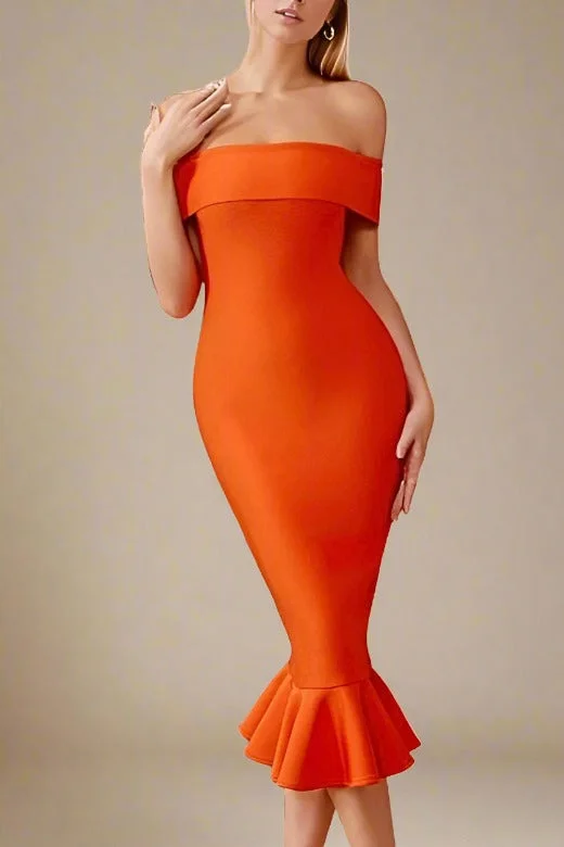 Midi dress for a photoshoot to create a stylish and memorable lookMandy Bodycon Midi Dress - Apricot Orange Midi dress for a photoshoot to create a stylish and memorable lookMandy Bodycon Midi Dress - Apricot Orange