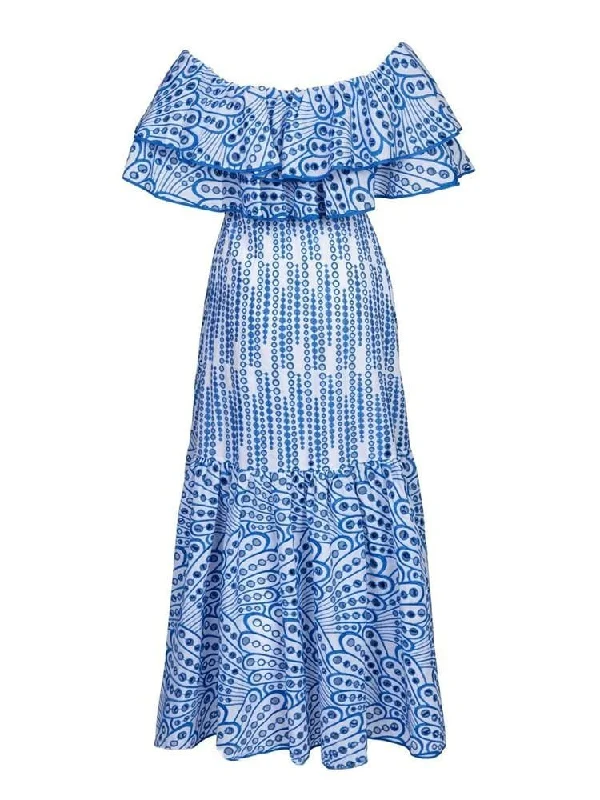 Affordable midi dress for budget - conscious shoppersNicole Print Midi Dress - Blue Print Affordable midi dress for budget - conscious shoppersNicole Print Midi Dress - Blue Print