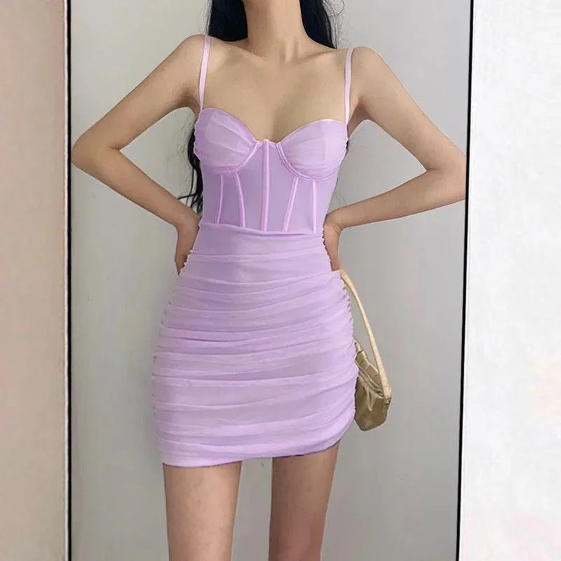 Sleeveless Party Dresses with Sequined Neckline for Ladies' Glamorous AppealRadinka Bodycon Corset Dress