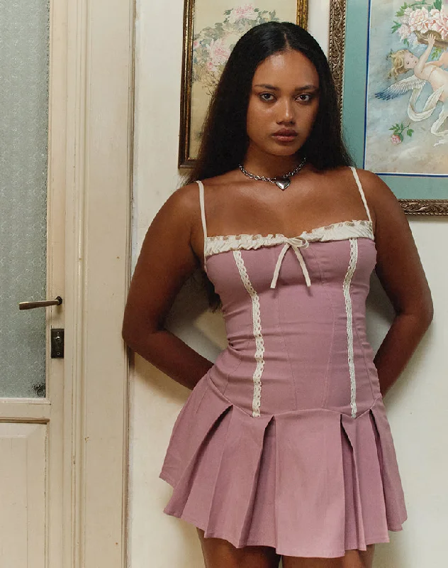 Empire Waist Party Dresses with Satin Sash for Ladies' Curvy Figure FlatteringShirina Dress in Tailoring Dusky Pink Empire Waist Party Dresses with Satin Sash for Ladies' Curvy Figure FlatteringShirina Dress in Tailoring Dusky Pink