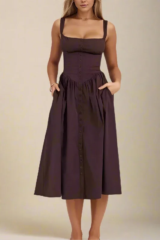 Ruched midi dress for a figure - hugging and flattering fitTalia Bodycon Midi Dress - Tan Brown Ruched midi dress for a figure - hugging and flattering fitTalia Bodycon Midi Dress - Tan Brown
