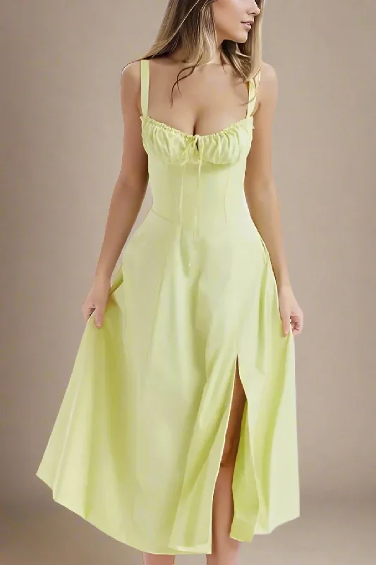 Midi dress for evening events when paired with the right accessoriesTaylor Bodycon Day Midi Dress - Sun Yellow Midi dress for evening events when paired with the right accessoriesTaylor Bodycon Day Midi Dress - Sun Yellow