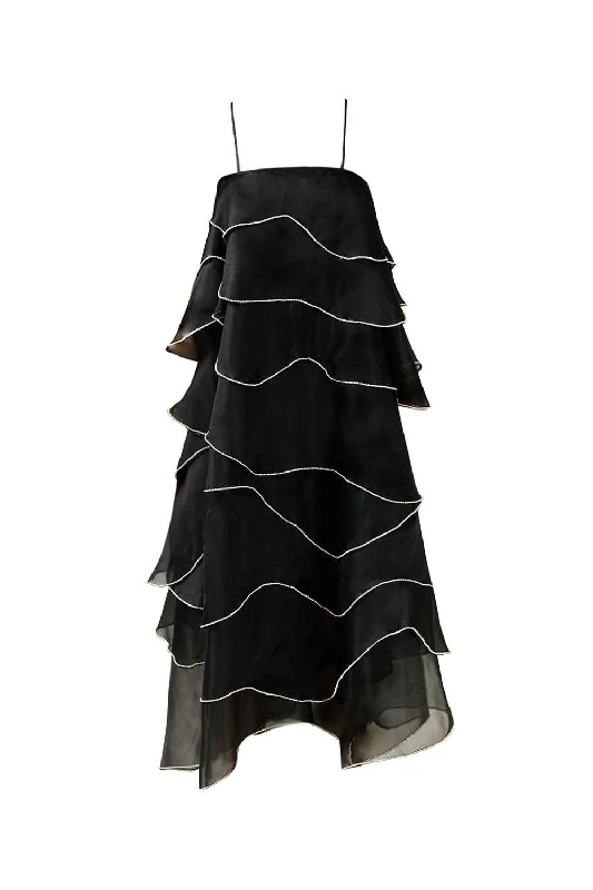 Midi dress for a family gathering in a casual settingWestin Tent Layered Organza Midi Dress Midi dress for a family gathering in a casual settingWestin Tent Layered Organza Midi Dress