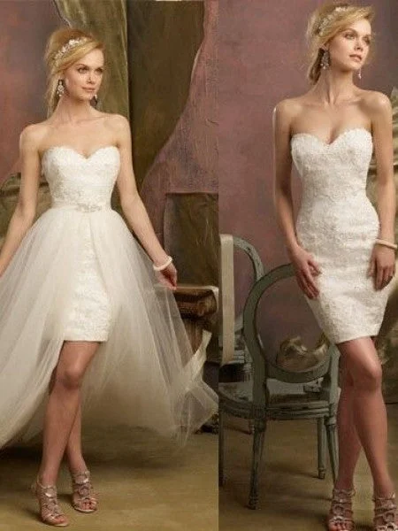 Drop - waist 1920s - style wedding dress2 Piece Wedding Dress with Convertible Skirt Reception Dress Drop - waist 1920s - style wedding dress2 Piece Wedding Dress with Convertible Skirt Reception Dress