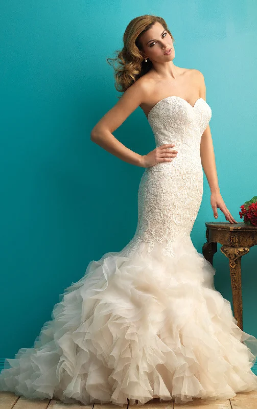 Short - and - sweet tea - length wedding dress9254