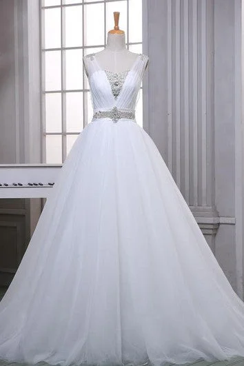 Glamorous mermaid - style wedding dressBall Gown Floor-Length Sweetheart Beading Corset Back Tulle Dress Glamorous mermaid - style wedding dressBall Gown Floor-Length Sweetheart Beading Corset Back Tulle Dress