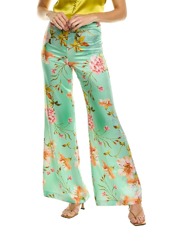 Printed cigarette pants for women in a trendy patternADRIANA IGLESIAS Misty Garden Silk Pant Printed cigarette pants for women in a trendy patternADRIANA IGLESIAS Misty Garden Silk Pant