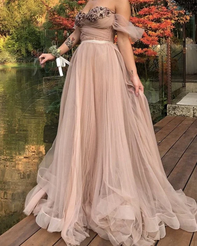 Military - inspired wedding dressTulle Sweetheart Embroidery Wedding Boho Dresses Off The Shoulder Military - inspired wedding dressTulle Sweetheart Embroidery Wedding Boho Dresses Off The Shoulder