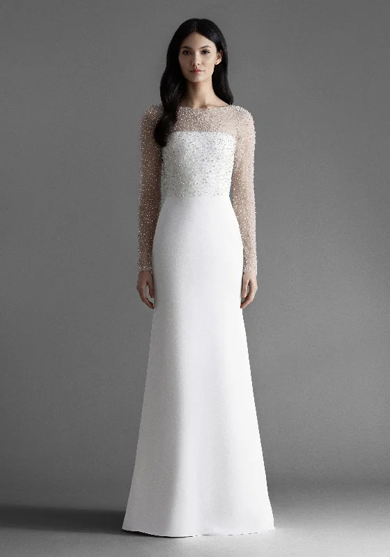 High - low hem wedding dress for a trendy touchAllison Webb Alexa - Size 10