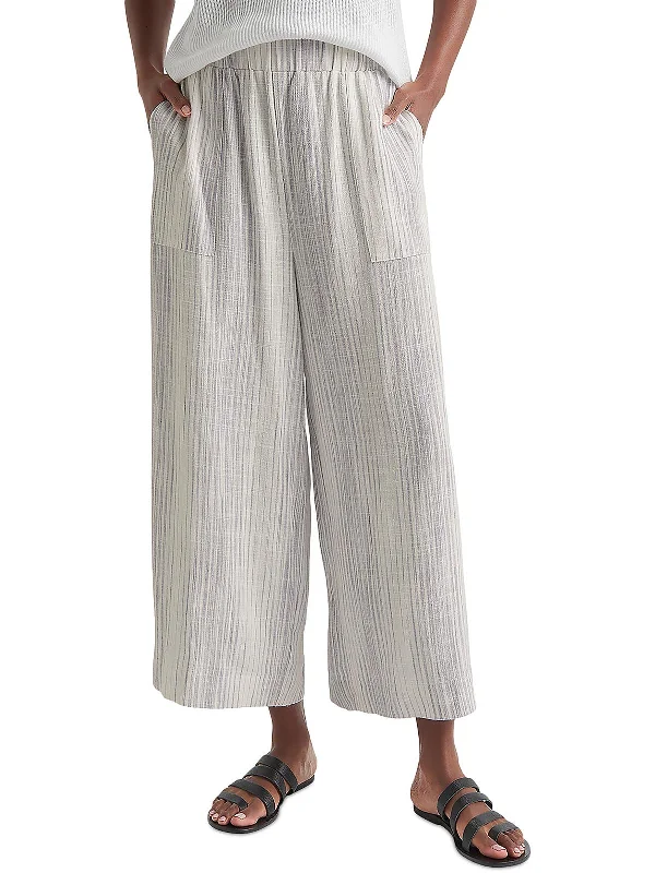 High waisted bootcut jeans for women in a flattering fitAvenue Womens Linen Wide Leg Pants