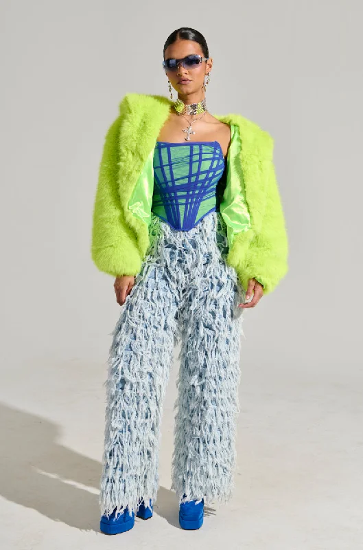 Patchwork wide leg denim pants for women in a creative and unique styleBABY ITS YOU DENIM PANT Patchwork wide leg denim pants for women in a creative and unique styleBABY ITS YOU DENIM PANT
