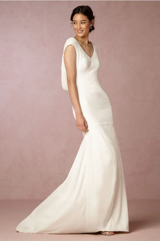 Maxi - length wedding dress for a grand lookBHLDN Theia Ingrid Velvet Gown