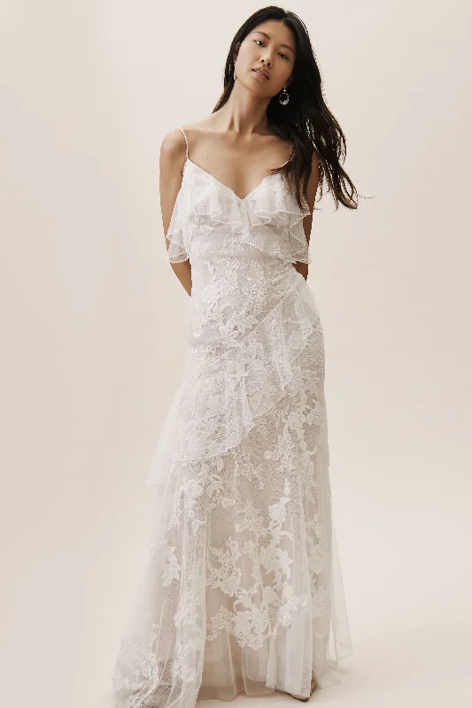 Strapless mermaid wedding dress for a sleek silhouetteBHLDN Watters Raleigh Gown