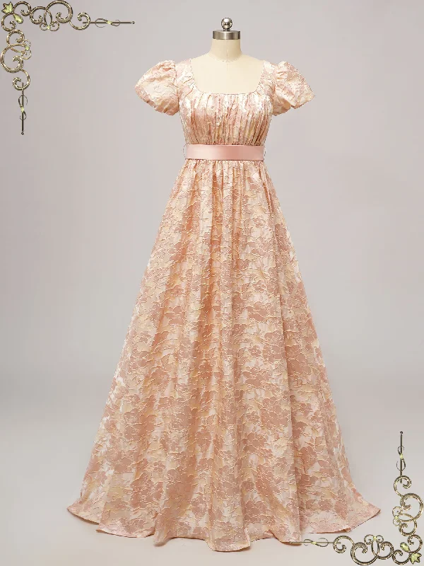 Antique - inspired lace wedding dress with long sleevesRegency Era Style Ballroom Dance Dress BAILEY Antique - inspired lace wedding dress with long sleevesRegency Era Style Ballroom Dance Dress BAILEY