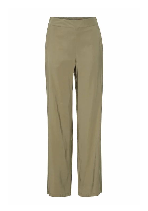 Linen blend wide leg jeans for women in a breezy and natural styleB.Young Isabella Casual Straight Leg Trousers, Aloe Linen blend wide leg jeans for women in a breezy and natural styleB.Young Isabella Casual Straight Leg Trousers, Aloe
