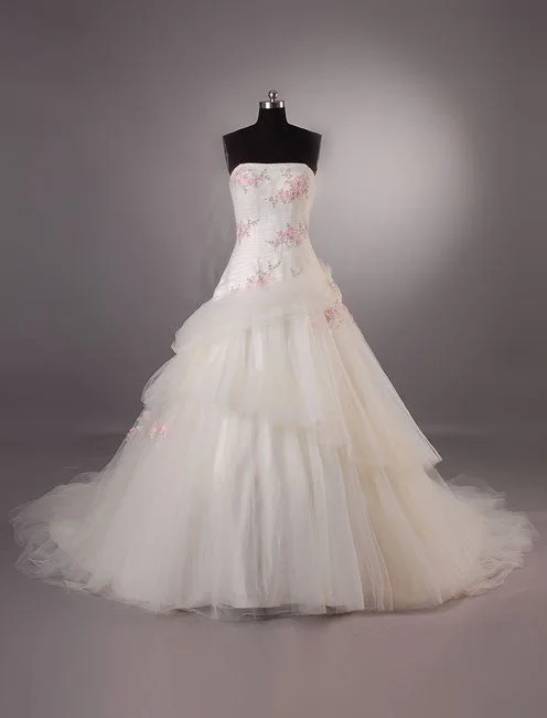 Strapless mermaid wedding dress for a sleek silhouetteCherry Blossom Garden Wedding Dress