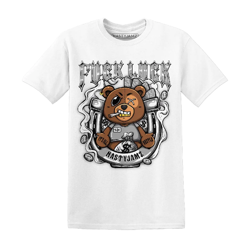 Open - work women's T - shirt with a scalloped hemNastyJamz Craft Ivory 3s T Shirt Match F Luck BER