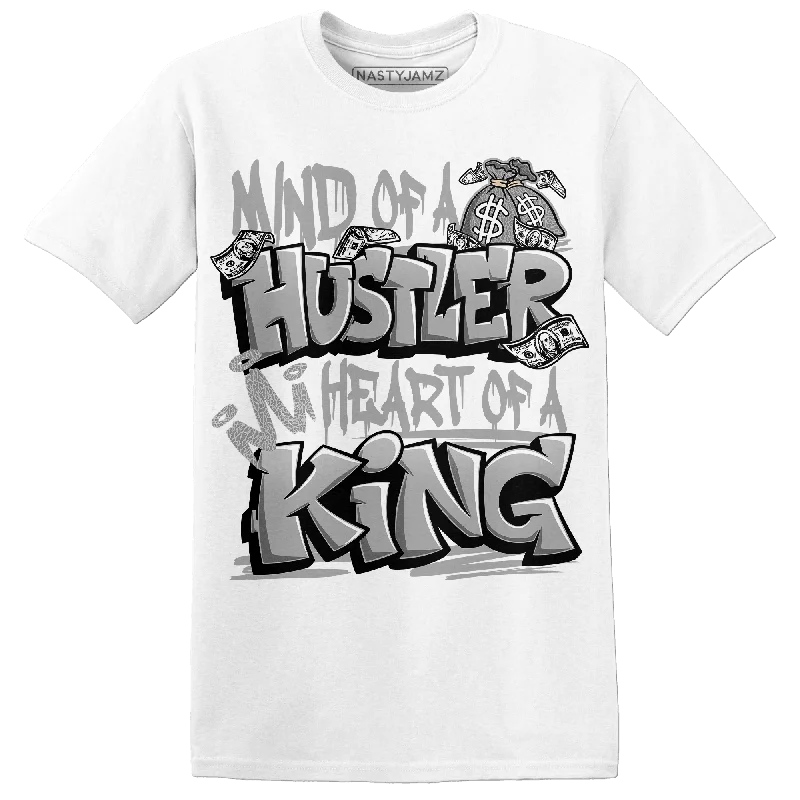 Cropped women's T - shirt to pair with high - waisted skirtsNastyJamz Craft Ivory 3s T Shirt Match Hustler Heart King