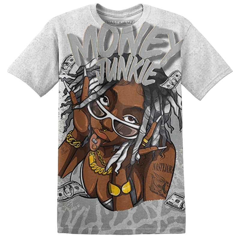 Women's T - shirt with a flapped pocketNastyJamz Craft Ivory 3s T Shirt Match Money Junkie 3D All-Over Print